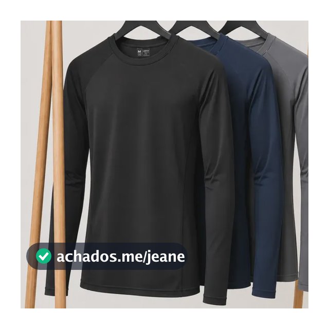 Kit 3 Blusa Masculina Térmica Uv Segunda Pele Compressão