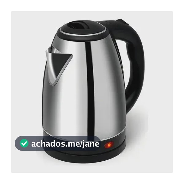 Chaleira Elétrica Inox Jarra 1,8 Litros Prateado 127v 1200w