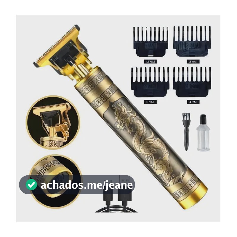 Máquina De Acabamento Dragão - Titanium Dourado