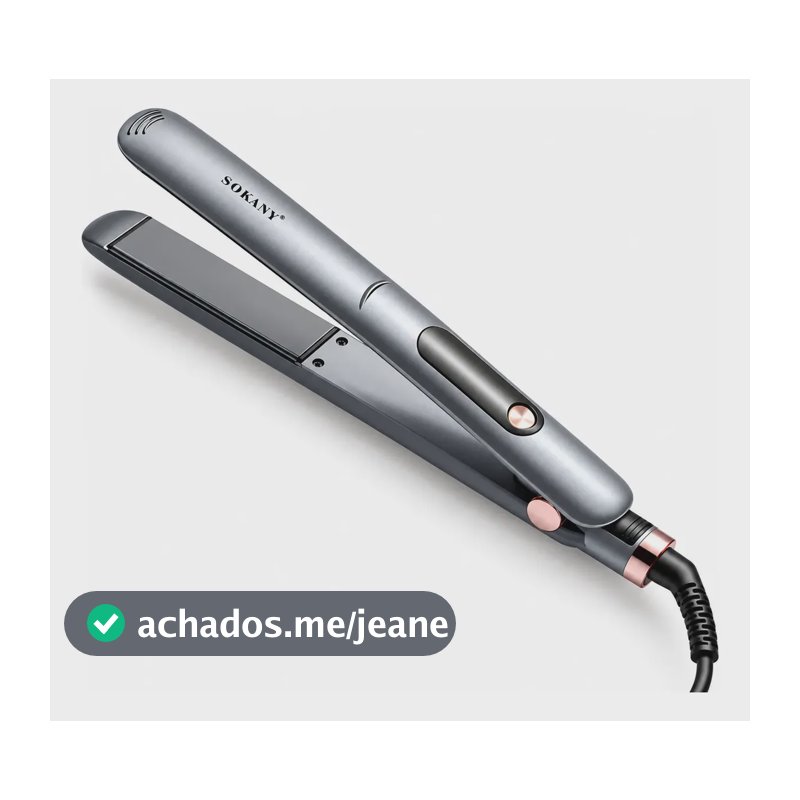 Prancha Cerâmica Profissional 5 Níveis 110v-220v Bivolt Pret Preto 127/220v