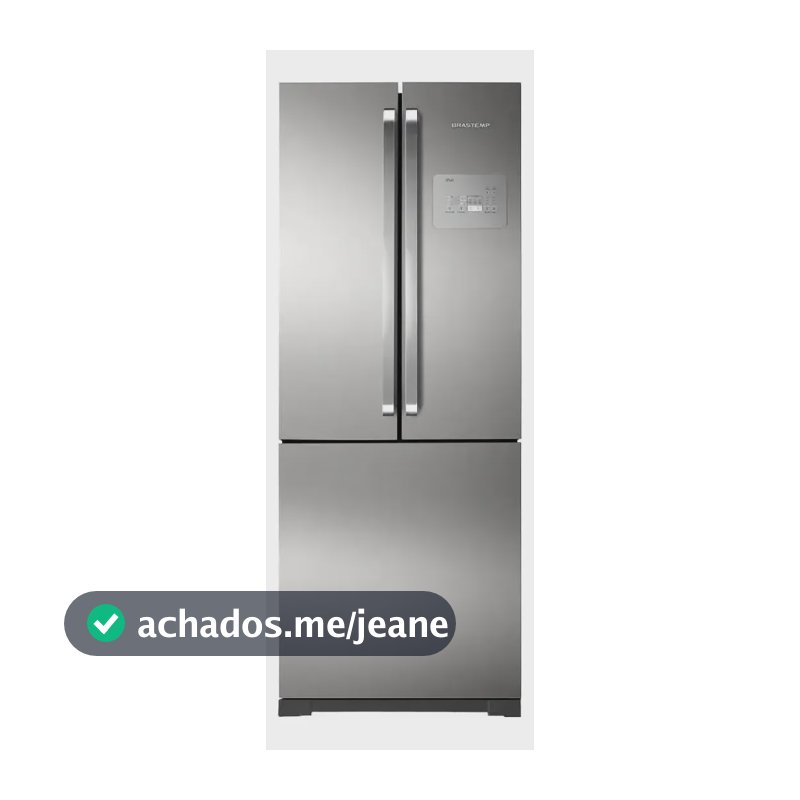 Geladeira Com Freezer Brastemp Bro80a Con Capacidad De 540l Inox 220v