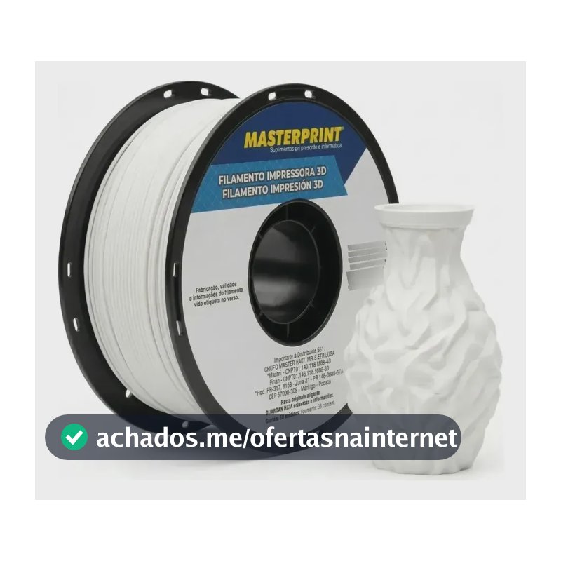 FILAMENTO Masterprint PETG BRANCO FOSCO