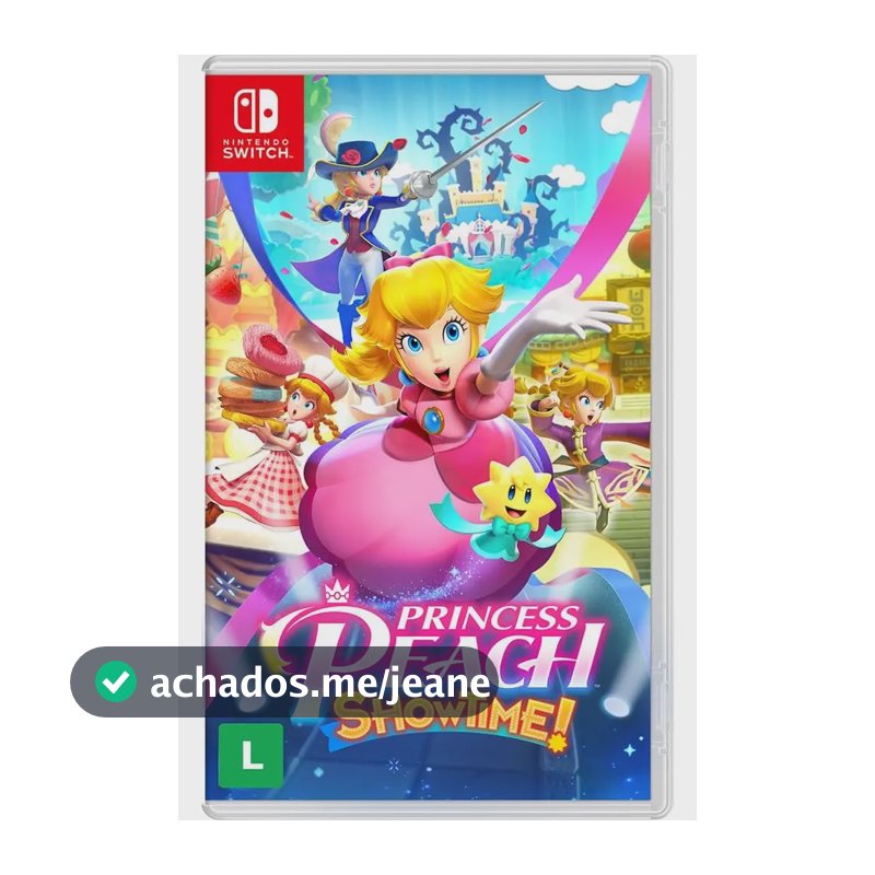 Jogo Princess Peach Showtime Nintendo Switch Midia Fisica