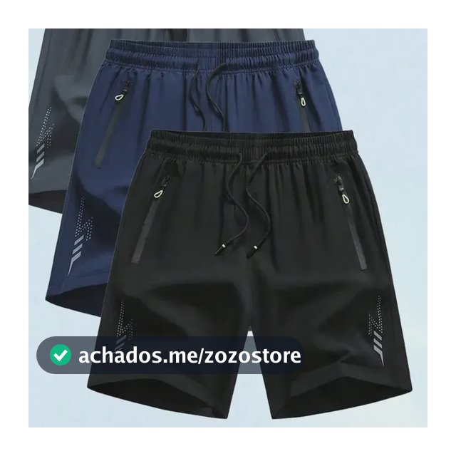 Kit 3 Shorts Fitness Secagem Rápida Basquete/corrida