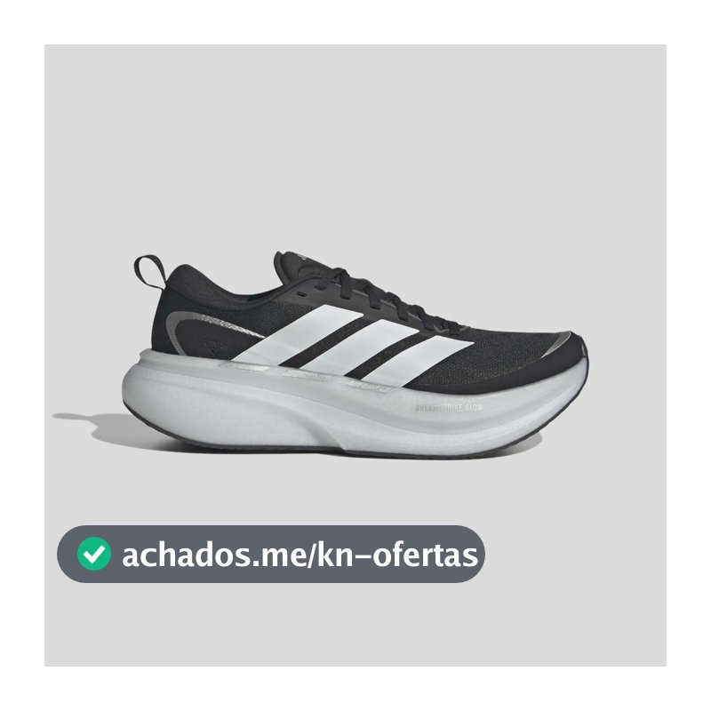 Tênis Feminino Supernova Glide W adidas Preto Liso 37 Br