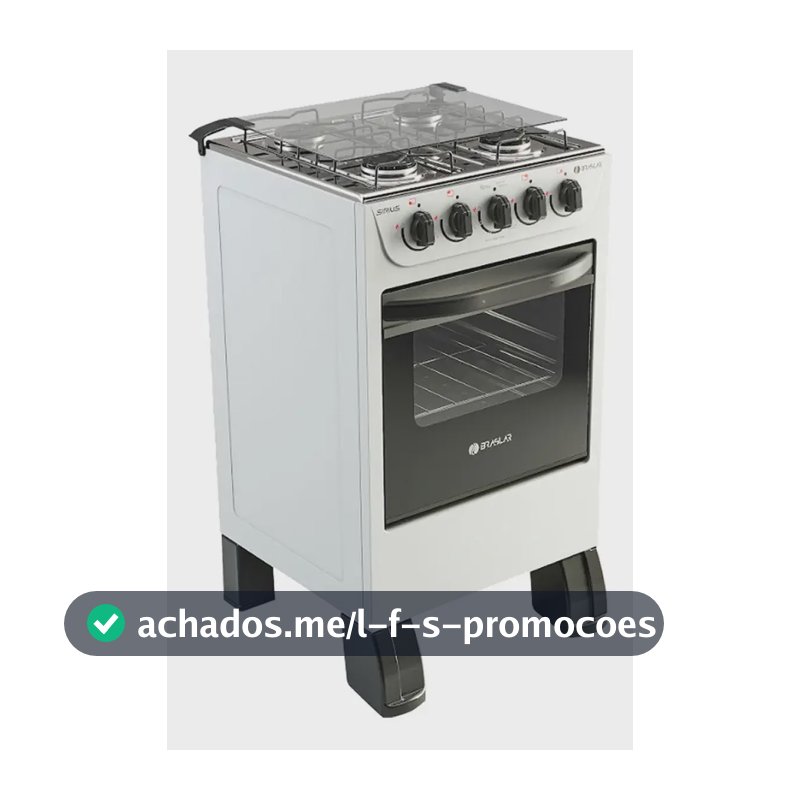 Fogão 4 Bocas New Sirius Braslar Branco