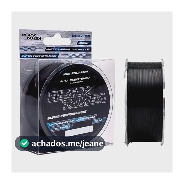 Linha Monofilamento Black Tamba 4.0 300m - Maruri 0,33mm