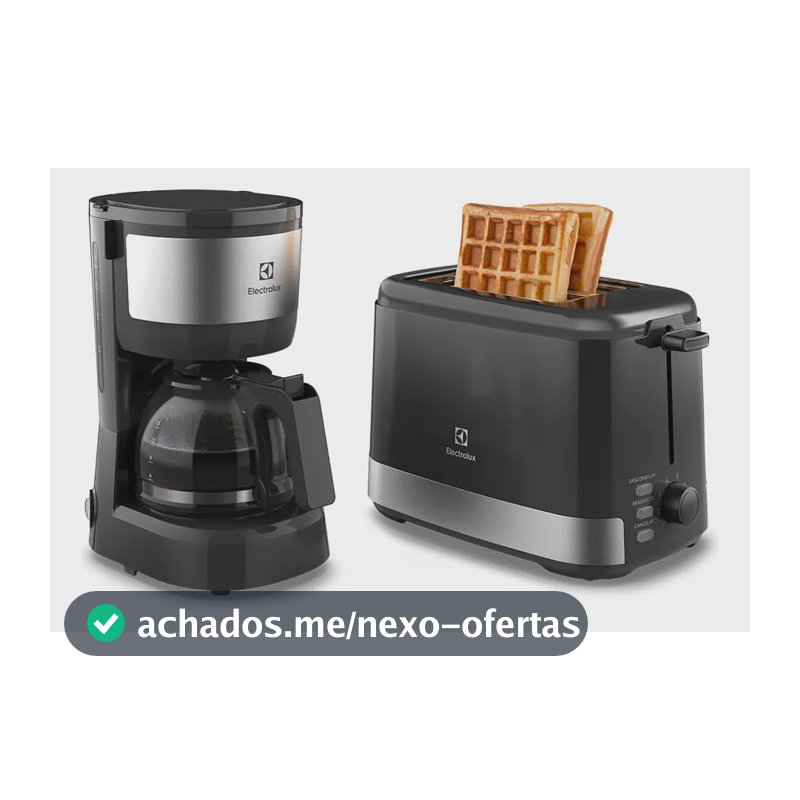 Cafeteira Elétrica Electrolux 15 Xícaras ECM10 + Torradeira 8 Níveis Efficient ETS10 Kit Café da Manhã Electrolux