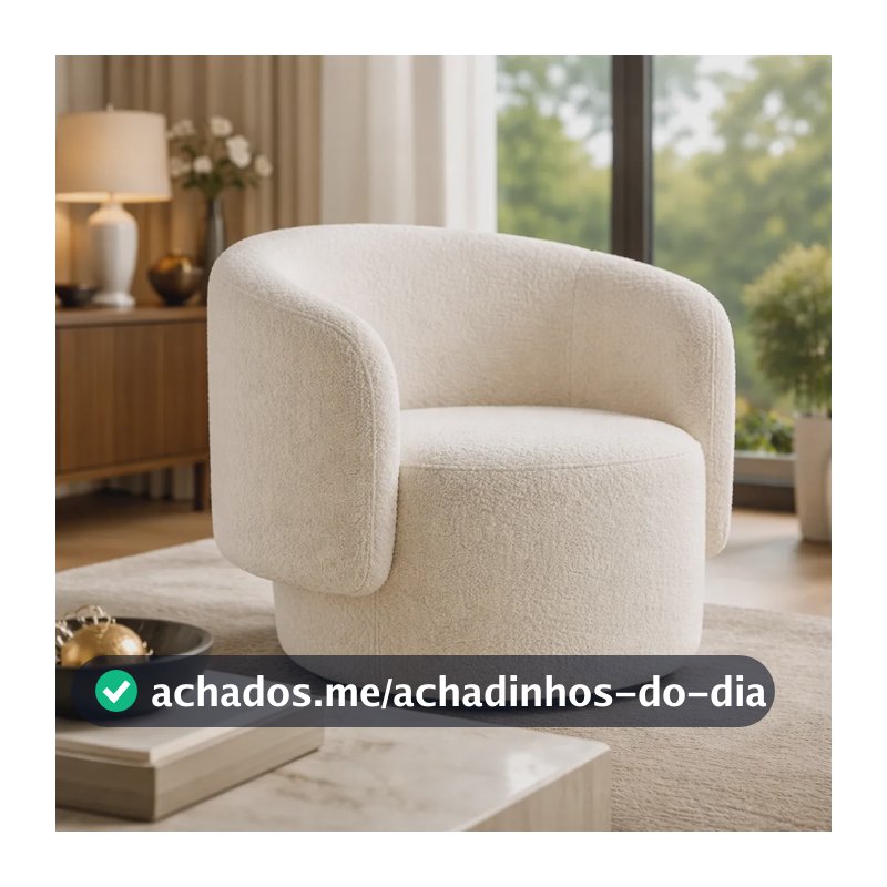 Poltrona Decorativa Organica Para Sala Recepcao Luxo Boucle Bege Boucle Off White