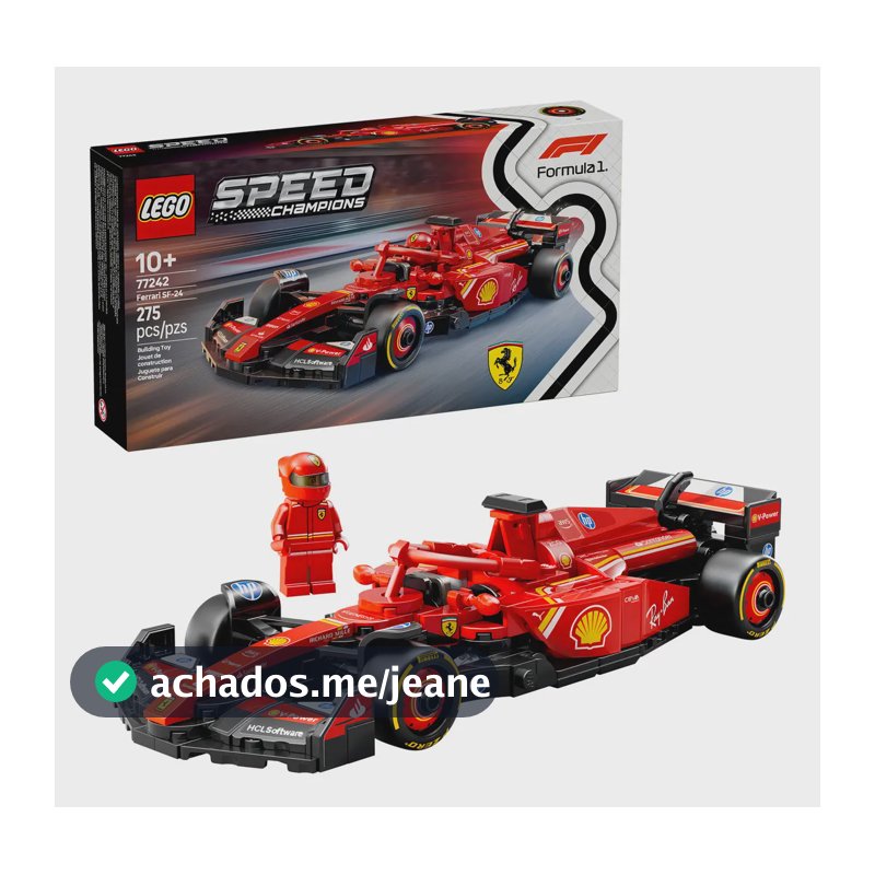 Lego 77242 Speed Champions Ferrari Sf24 F1 Quantidade de peças 275