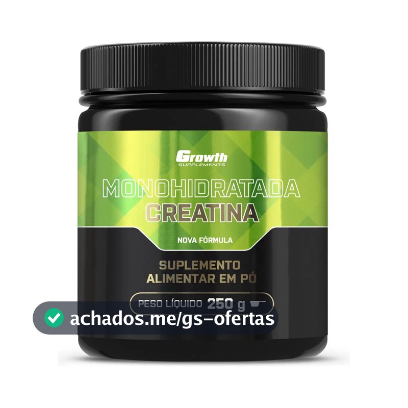 Creatina Growth Supplements Monohidratada em pó Sem sabor x 250g