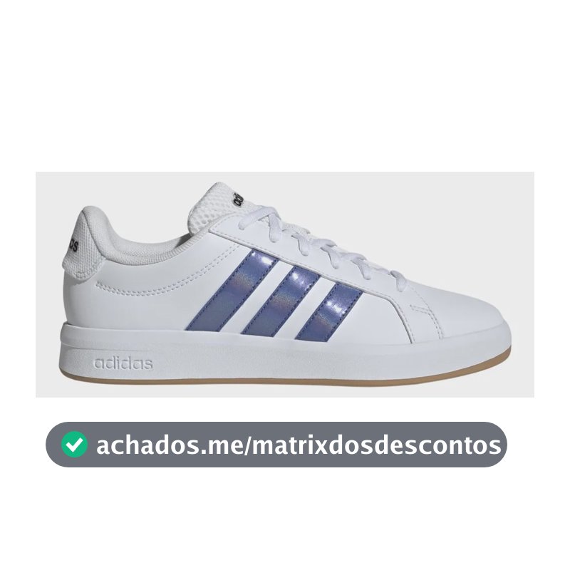 Tênis Feminino Grand Court Base 3.0 adidas Branco Liso 38 Br