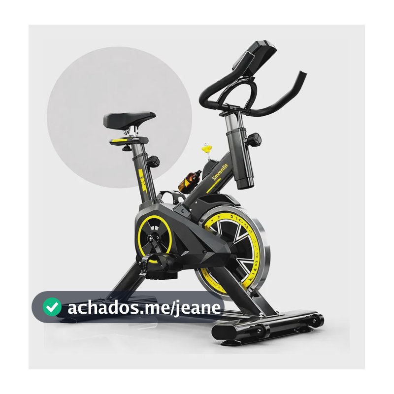 Bicicleta Ergométrica Spinning Sevenfit com Volante de 6kg e Porta Garrafa