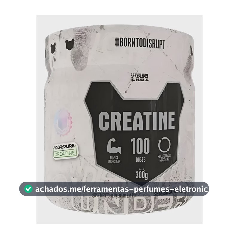 Creatina Born To Disrupt 300g Pote  - Under Labz Sem Sabor