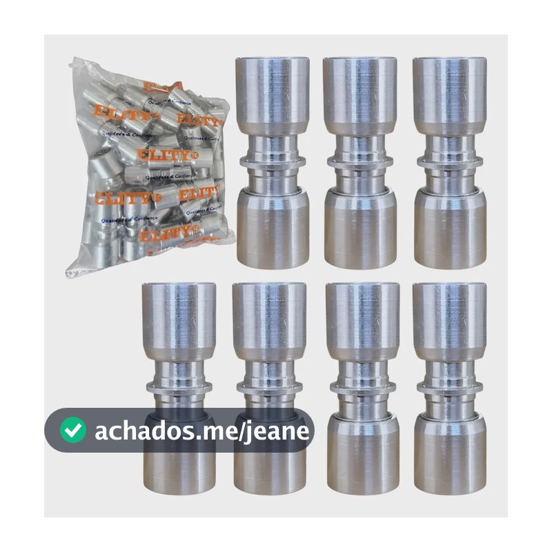 Kit 7 União Lokring 5/16 X 5/16 Alumínio Ar Condicionado