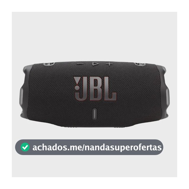 Caixa De Som Jbl Charge 6 Bluetooth Preto Original