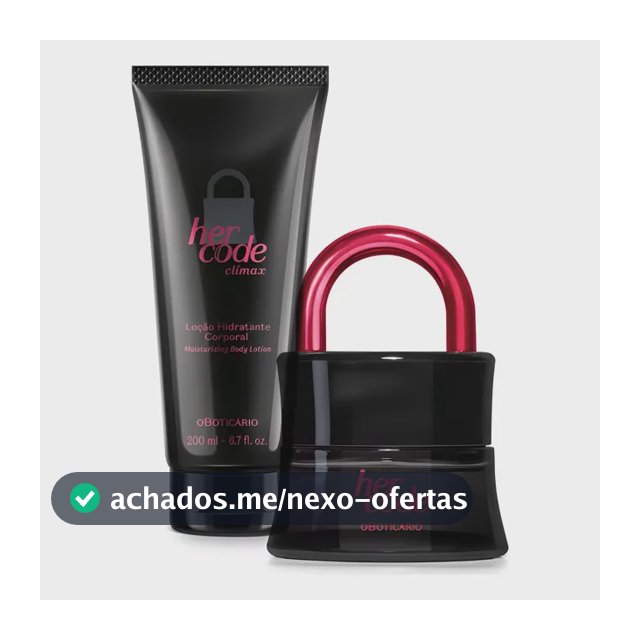 Perfume Her Code Clímax Eau De Parfum 50ml + Loção Corporal Amadeirado