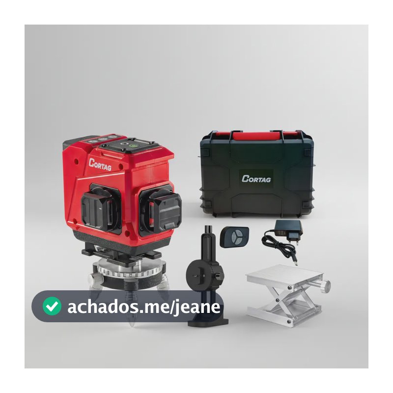 Nivel Laser Verde Cortag Auto Nivelante 360 12 Linhas Prof.