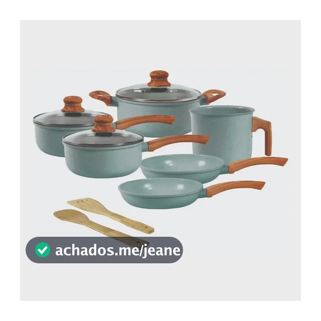 Jogo De Panelas Cerâmico Triplo Indução Tuut Ecoglid 8 Peças Cor Marble