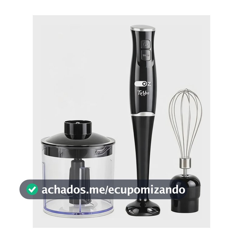 Mixer Turbo 3 Em 1 250w Triturador E Fuet 110v Oz Cor Preta Preto 127