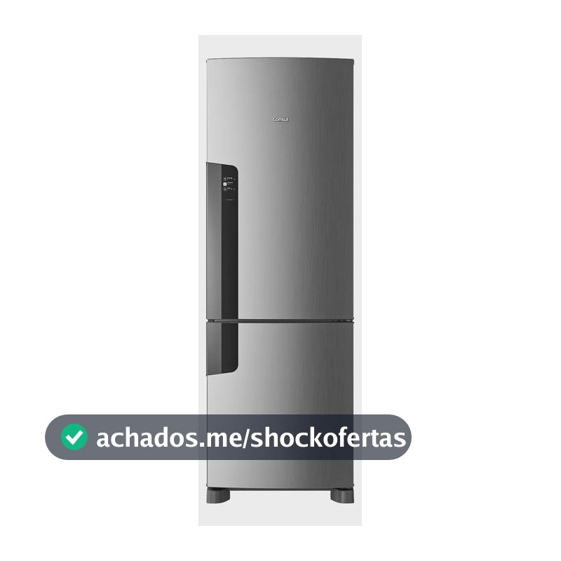 Geladeira Frost Free Duplex 399 Litros Consul Com Freezer Em Inox