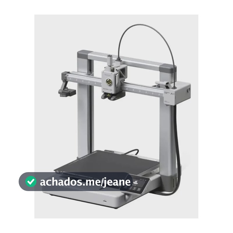 Impressora 3d Fdm Aberta A1 Bambu Lab S/ Ams Alta Velocidade Cinza Com Bico