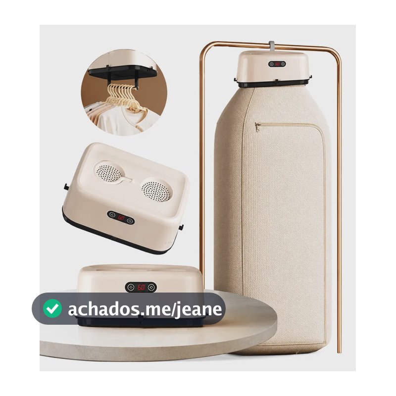 Secador De Roupas 600w Elétrico Portátil Suspenso Cortina Compacto Econômico Seca Rápido 110v