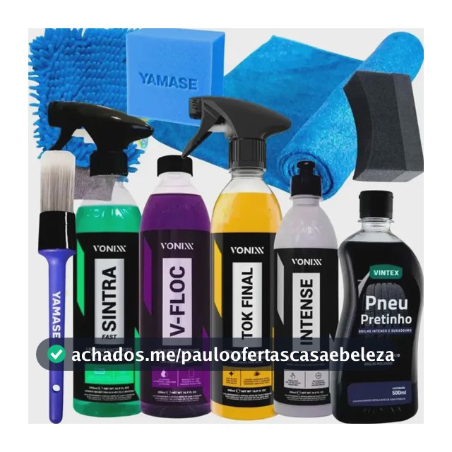Kit Lavagem Shampoo Cera Tok Final Intense Sintra Fast Vonixx