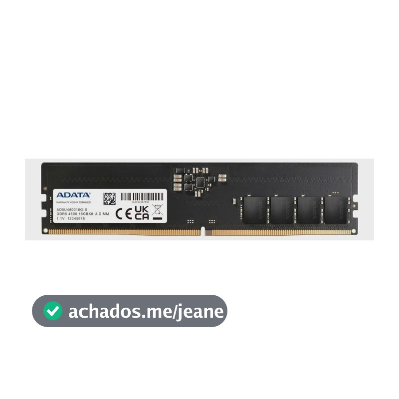 Memória RAM preto 16GB 1 Adata AD5U480016G-S