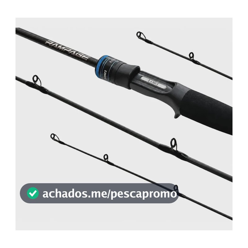 Vara Para Carretilha Lori Rampage 1,74m 10-17lbs Im6/im7 Preto