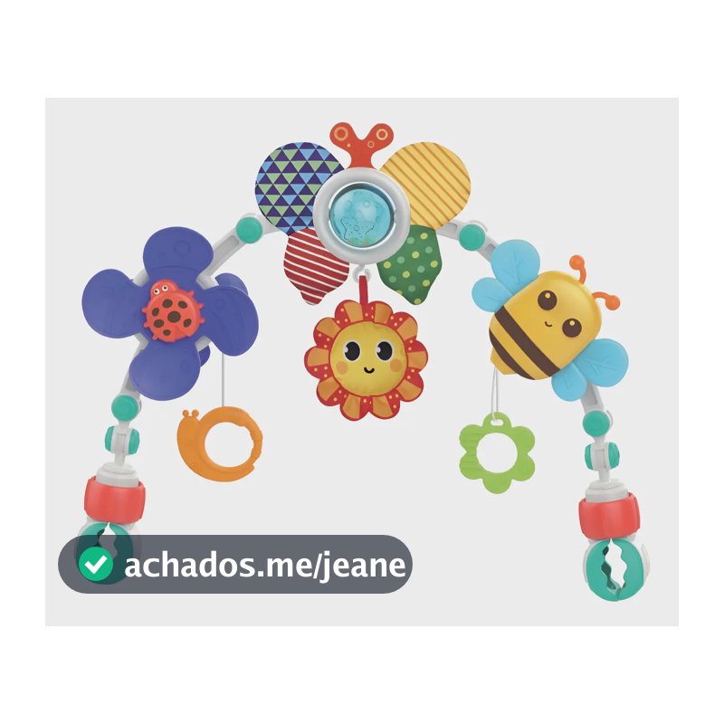 Arco Móbile De Atividades Bebê Carrinho Berço Cadeirinha Chocalho Mordedor Clip Ajustável Maxi Baby - Spring