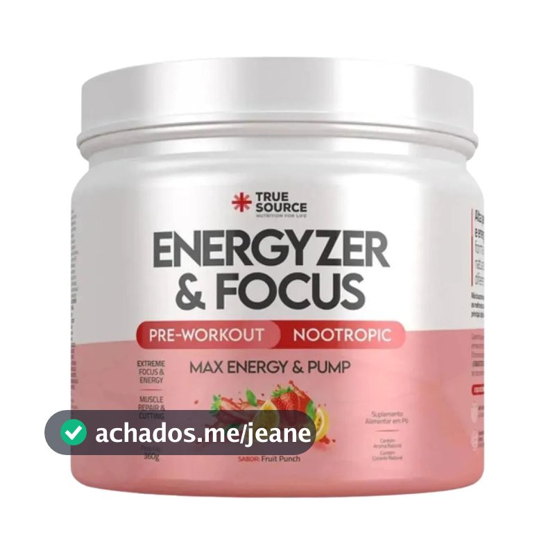 Pré Treino Energyzer Fruit Punch - True Source 300g