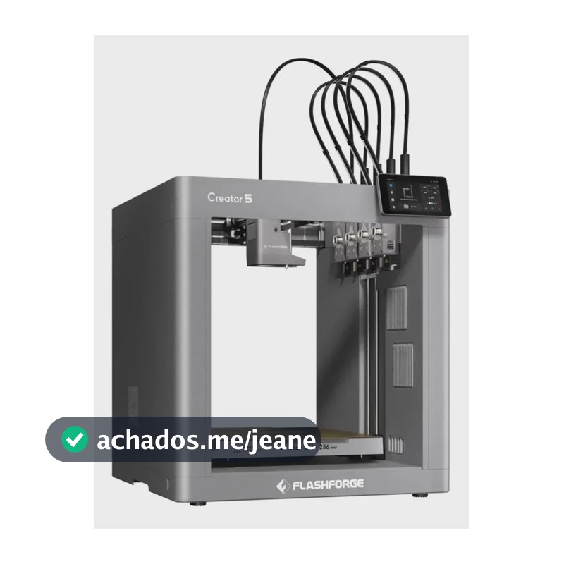 Impressora 3d Flashforge Creator 5 Com 4 Bicos Multicolor Cinza
