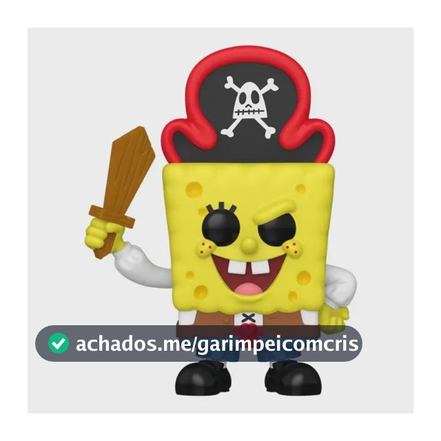 Boneco Funko Pop! Bob Esponja O Filme - Pirata Bob Esponja