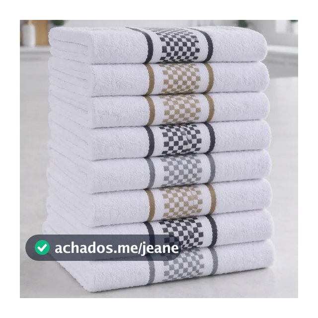 Kit 10 Panos De Prato Felpudo Atoalhado Premium Luxo 40x60 Multicolorido Quadriculado