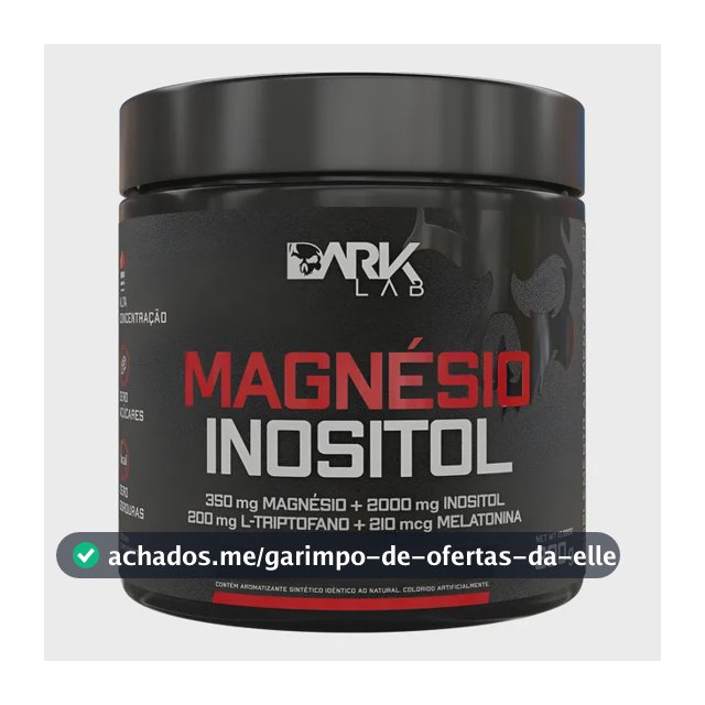Magnésio E Inositol Taurina Melatonina 300g Dark Lab Maracujá - 50 Doses
