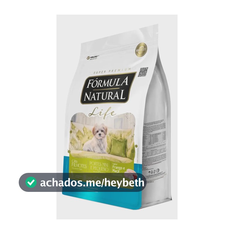 Ração Fórmula Natural Life Super Premium para Cães Filhotes Minis e Pequenos 2,5 kg