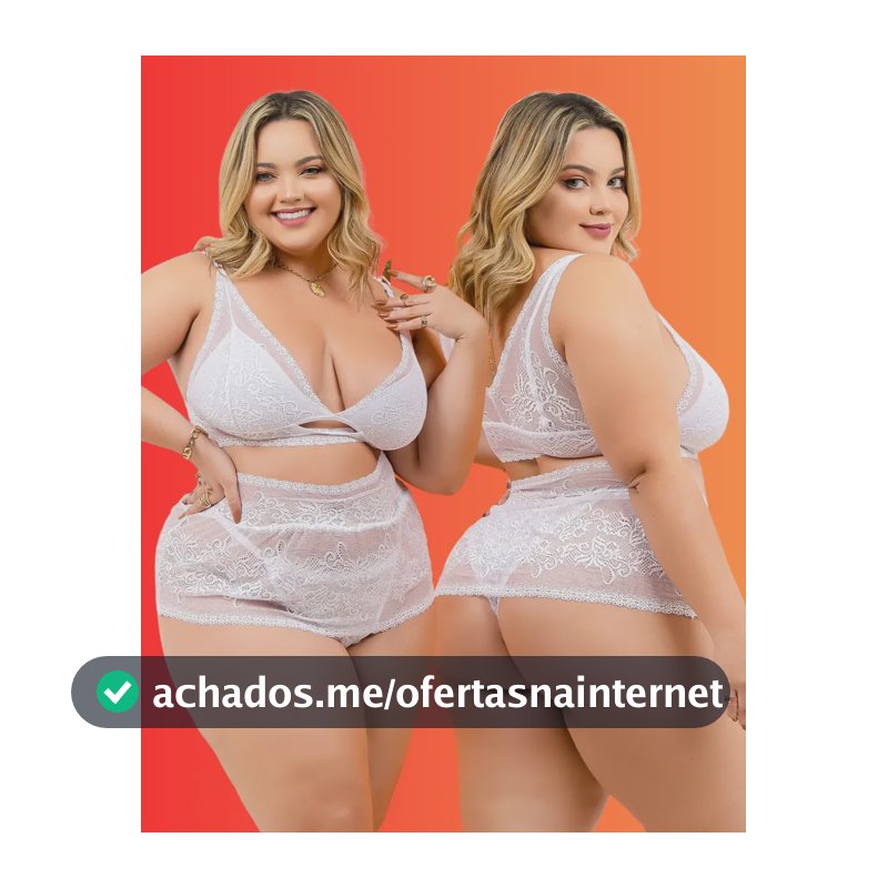 Conjunto Lingerie Plus Size Sensual Sapeka - Trio De Renda