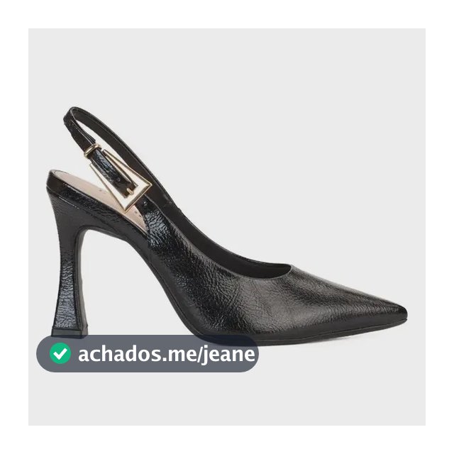 Scarpin Clássico Slingback Bebecê Salto Fino