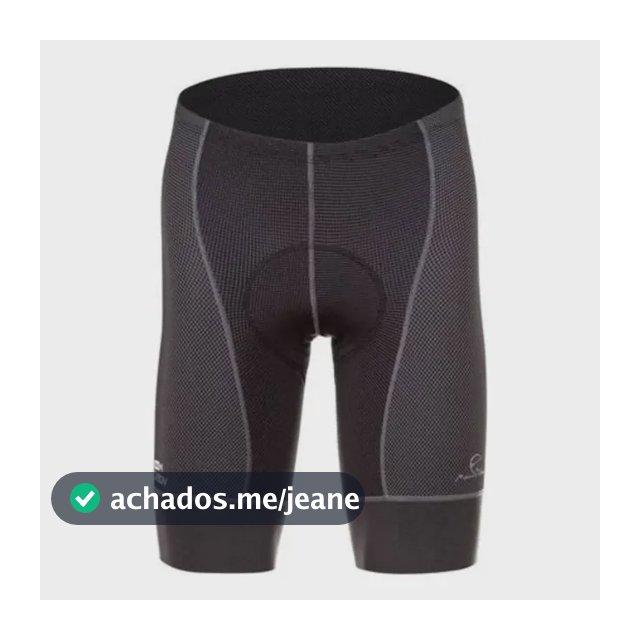 Bermuda Ciclismo Mauro Ribeiro Carbon 2.0 Masculina Preto