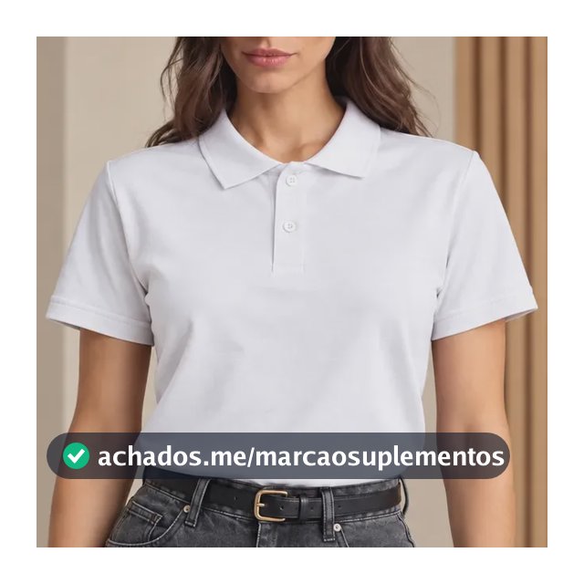Camisa Gola Polo Feminina Básica Algodão Social Uniforme