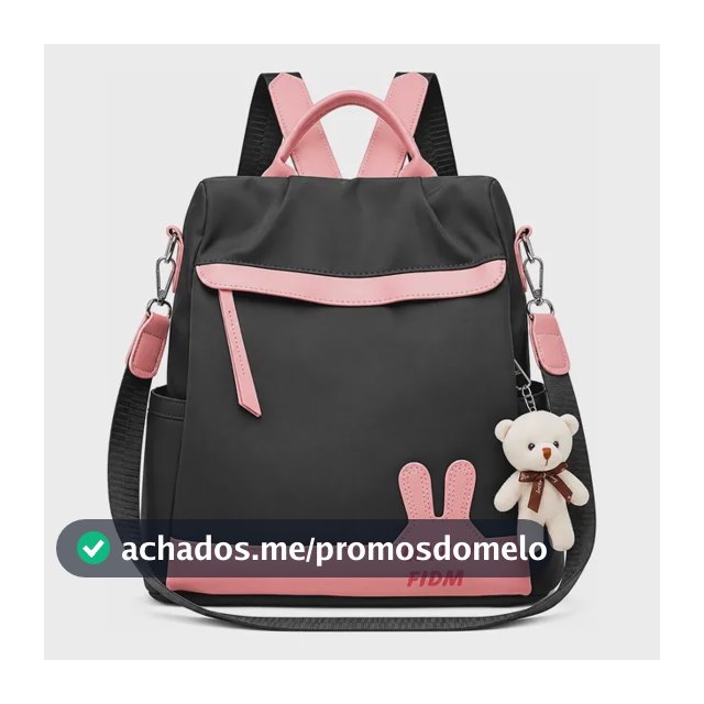 Bolsa Mochila Feminina Tiracolo Estilosa Trabalho Lançamento