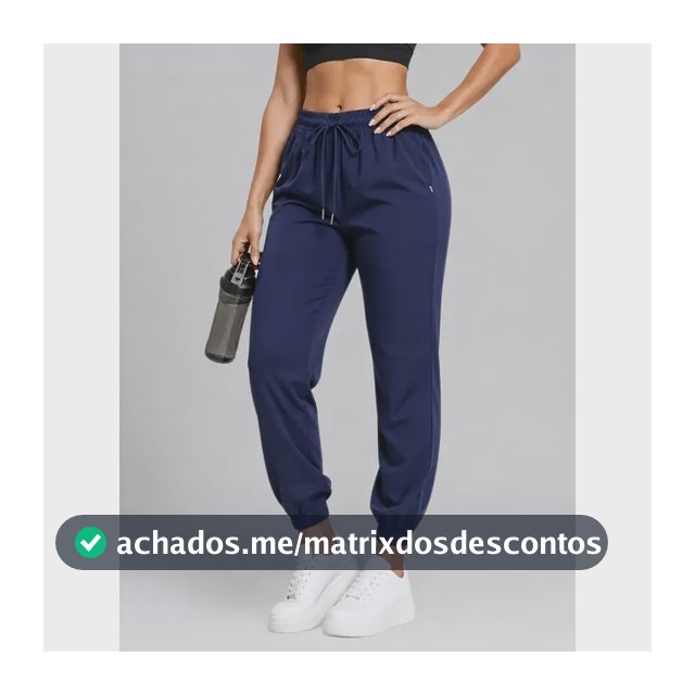Calça Jogger Tactel Soltinha Moda Fitness Joggings Esportiva