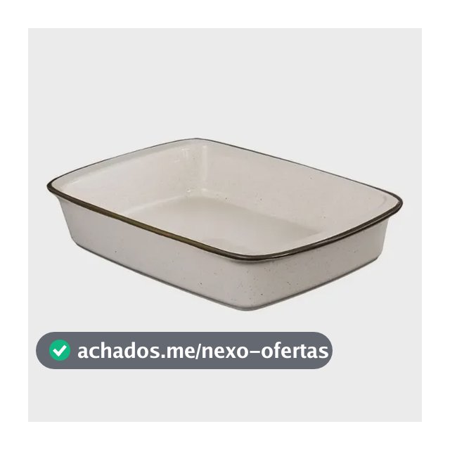 Travessa Refratária Tango 1,4 L Oxford Maresia Pequena Off White