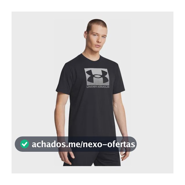 Camiseta Masculino Boxed Sports Under Armour Bkpgry Logo Under Armour M Liso