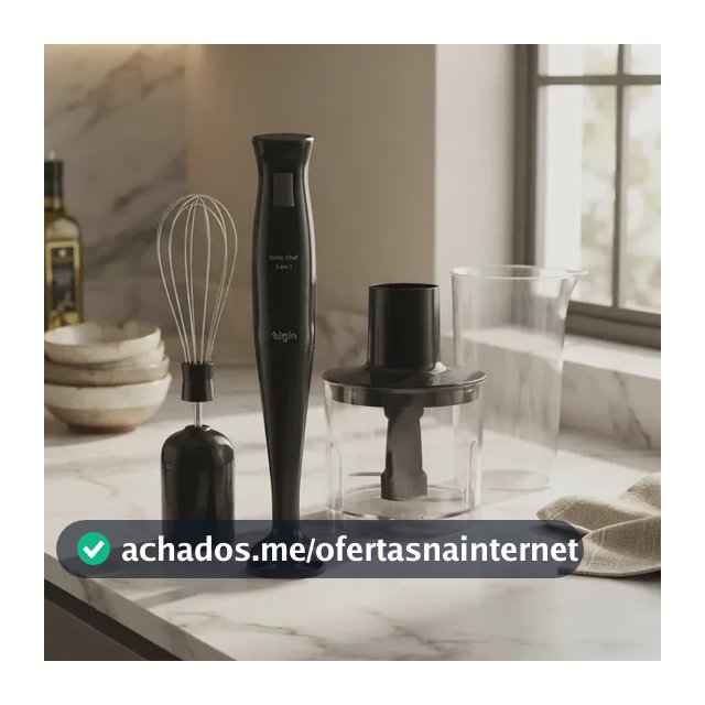 Mixer Vertical Elgin Turbo Chef 3 Em 1 200w Preto 127v