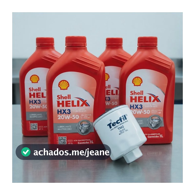 Gol Parati Saveiro 1.6 1.8 Motor Ap Troca Oleo 20w50 Shell
