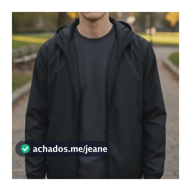 Corta Vento Jaqueta Masculino Lisa Com Capuz E Bolso E Ziper
