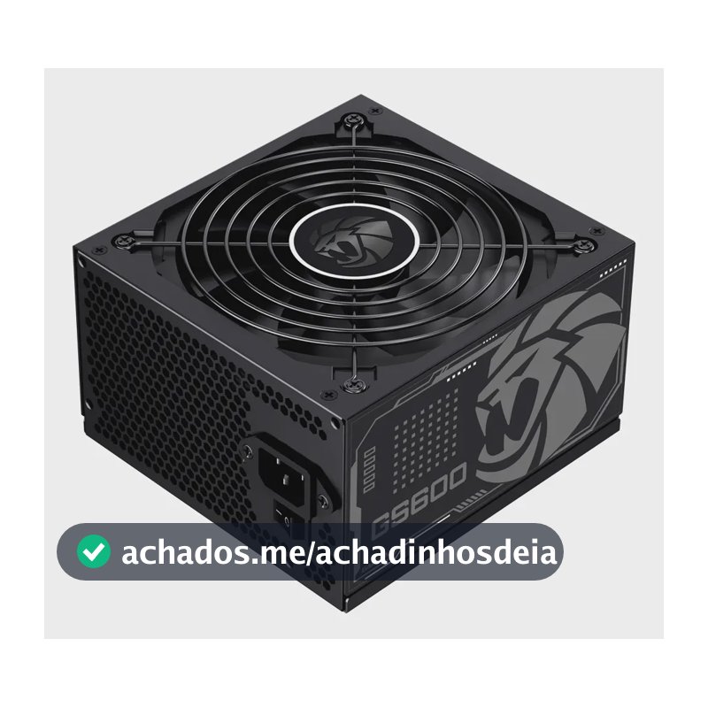 Fonte De Alimentacao 600w Gs600 80 Plus White Gamemax Cor Preto