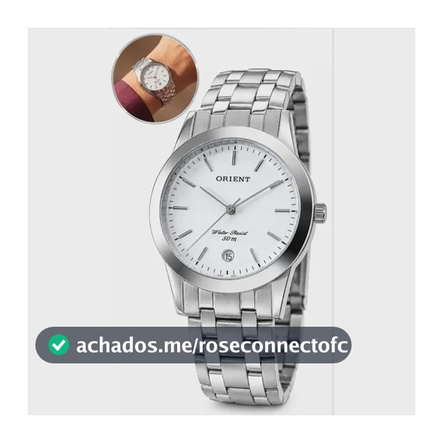 Relógio Orient Masculino MBSS1004A Prata Analógico Aço Inoxidável